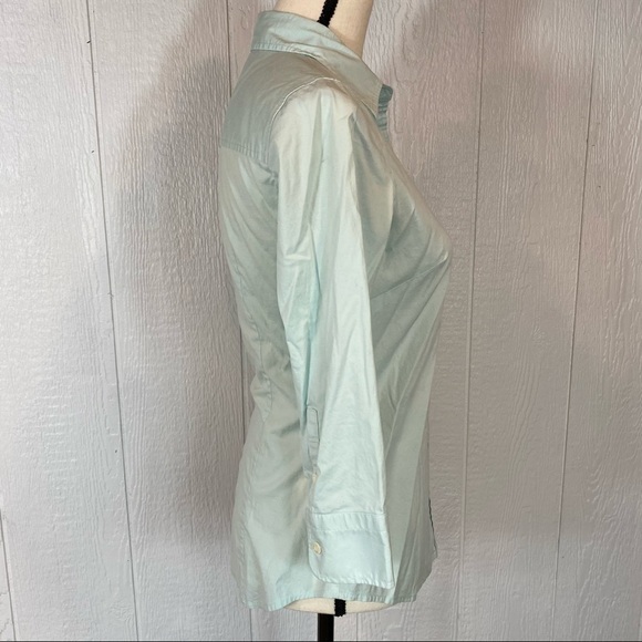 J. Crew Mint Green Button Down Shirt XS - Picture 3 of 7